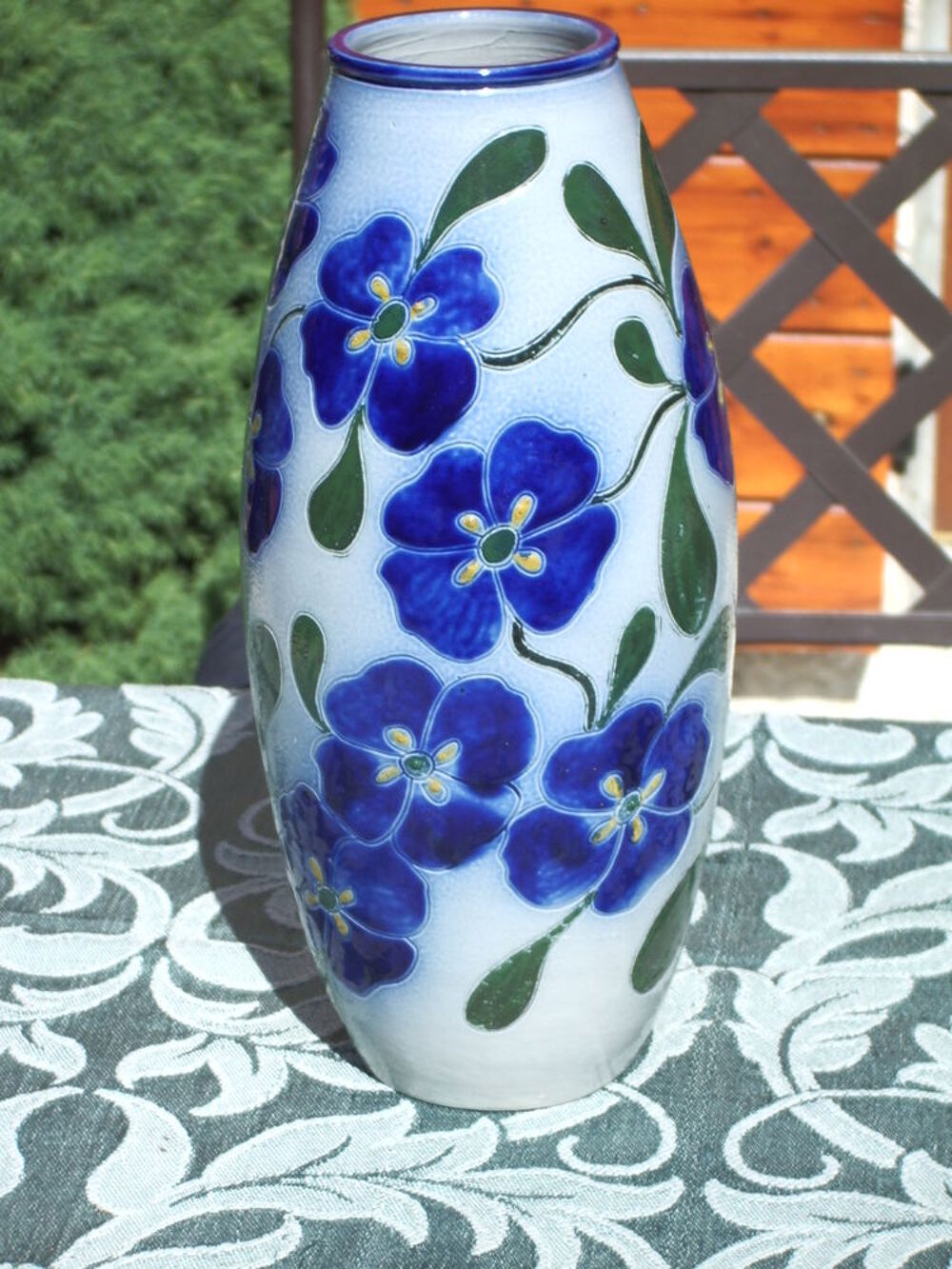 Tr&egrave;s beau vase art- d&eacute;co sign&eacute; : ALBERT SCHMITTER Décoration