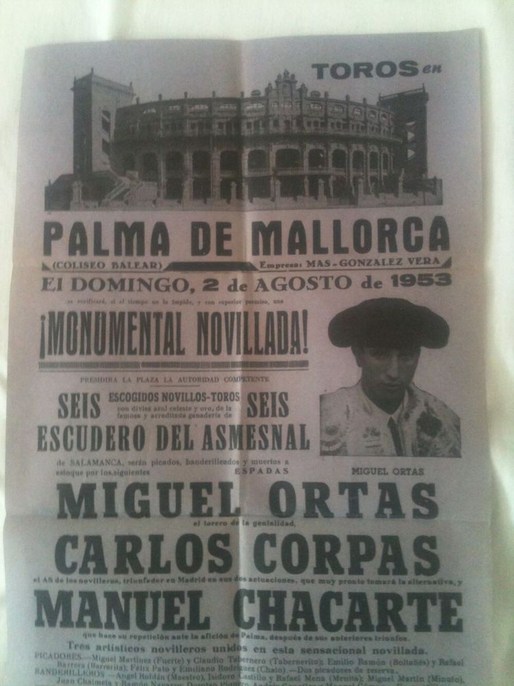Affiche espagnole de toros Décoration