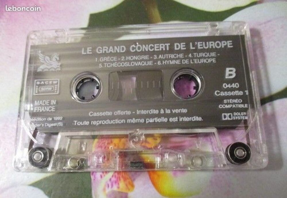 Cassette audio Le grand concert de l'Europe CD et vinyles