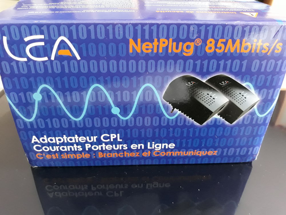 2 prises CPL LEA NetPlug Turbo 85Mbps Photos/Video/TV