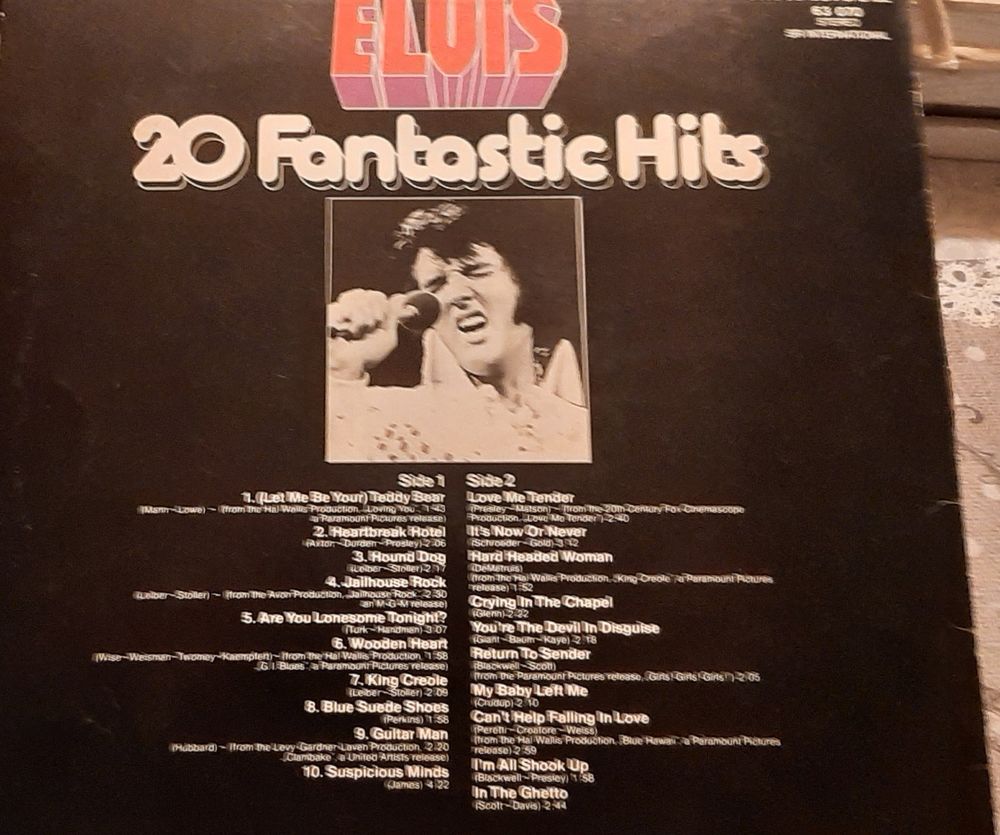Elvis Presley, Vinyles 33tours CD et vinyles