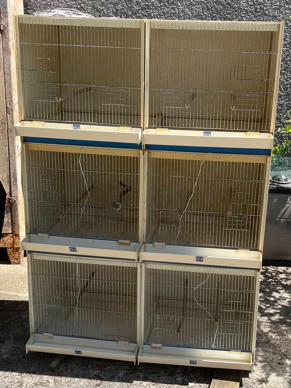   Batteries cages d'élevage PVC 