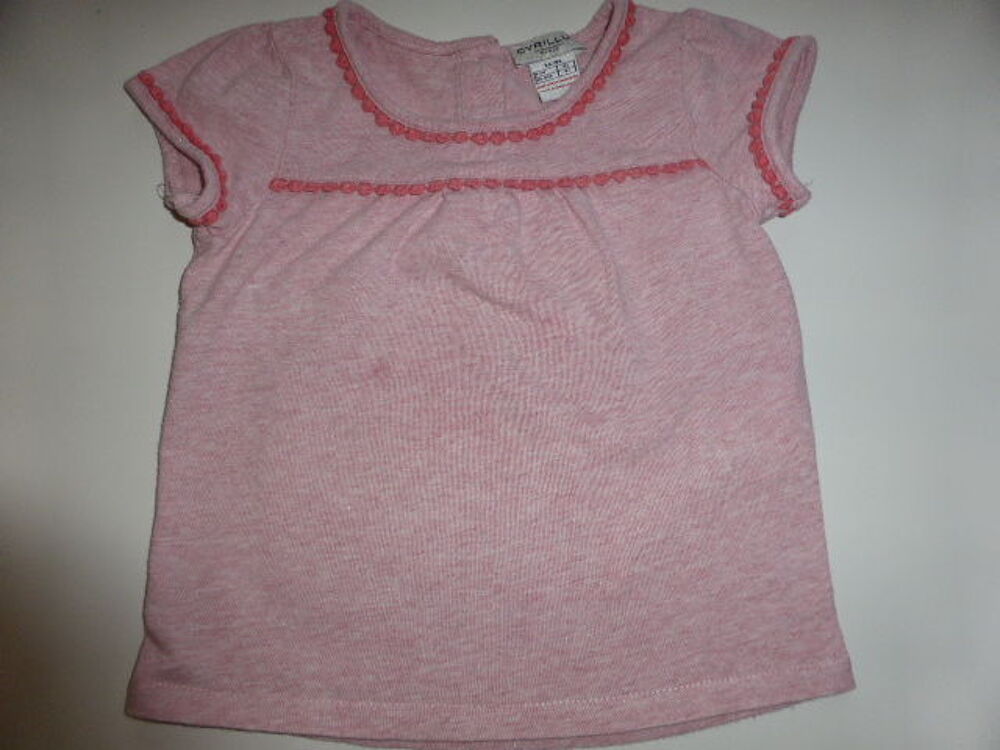 Cyrillus T-shirt rose fille 3 ans Vêtements enfants