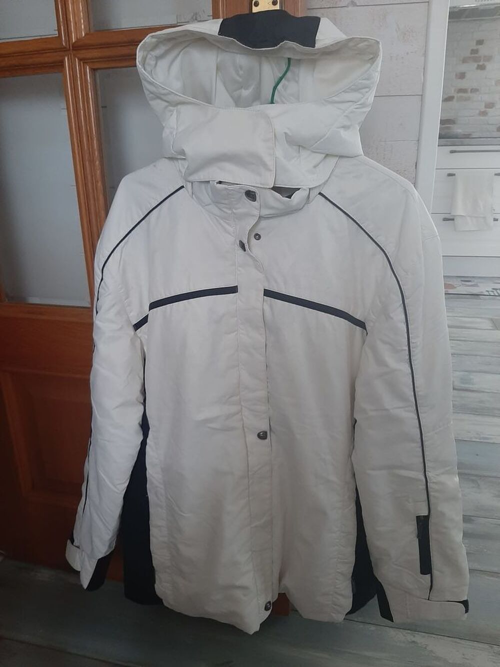 ANORAK SKI BLANC ET BLEU MARINE Vêtements