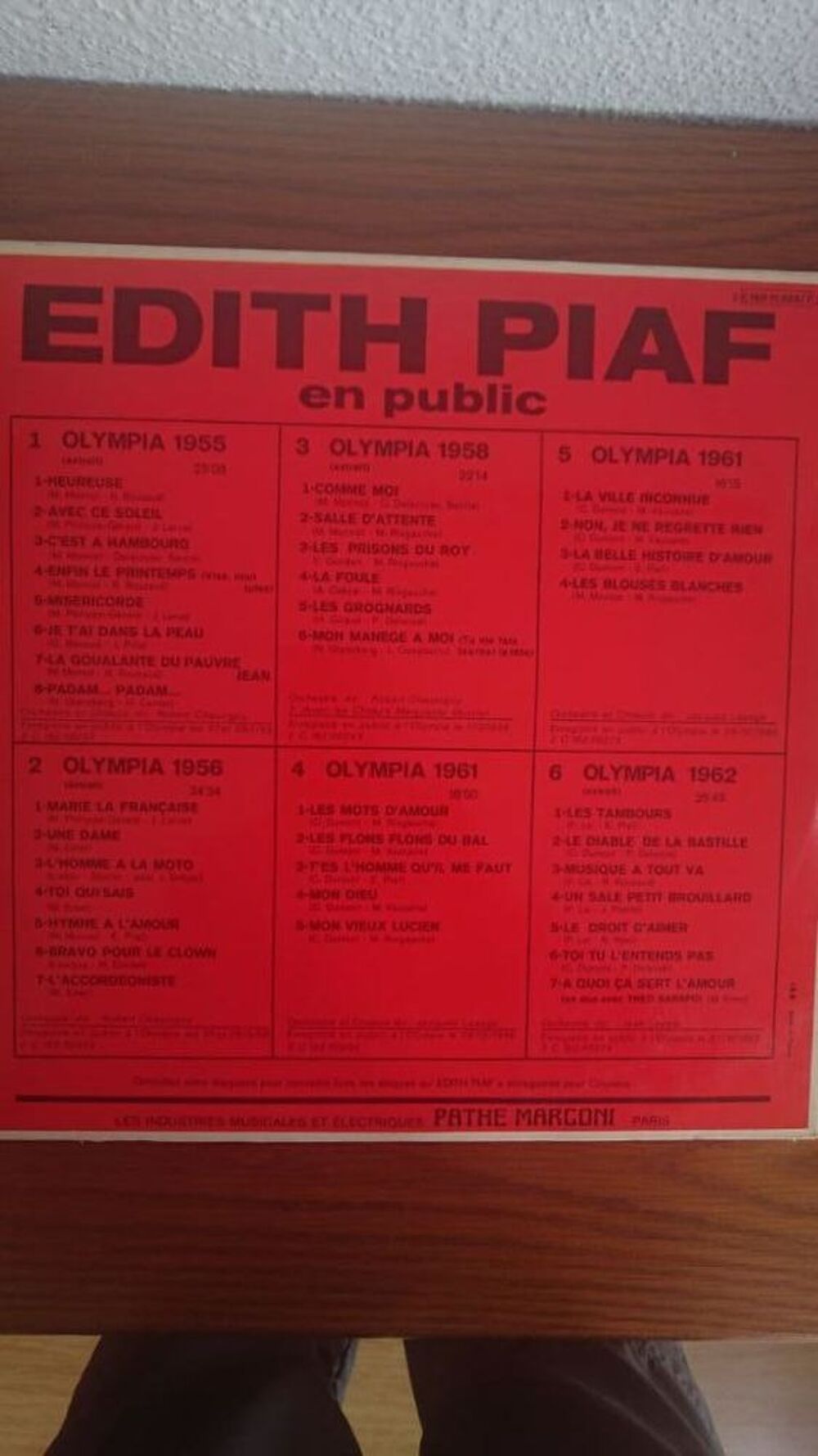 Disques 33 t " Edith PIAF " CD et vinyles