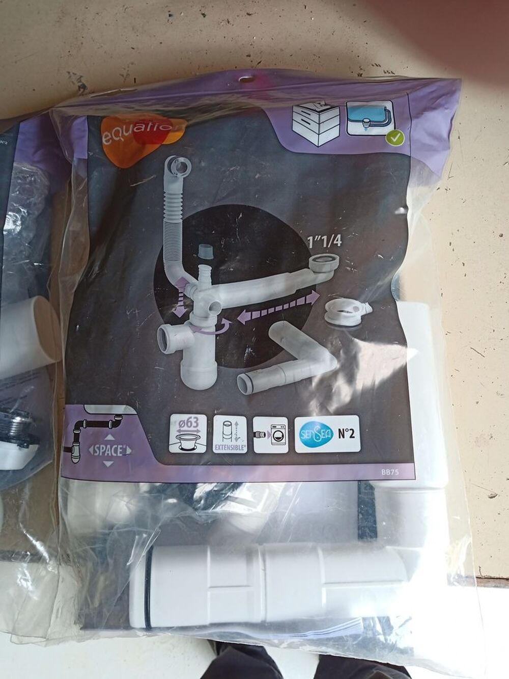 Vidage lavabos double vasques Bricolage