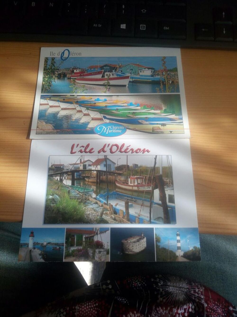 LOT SIX CARTES POSTALES PELE MELE DE L ILE D OLERON 