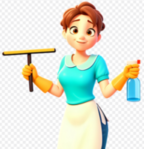   , femme de ménage, . 