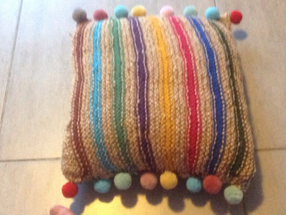 Lot de coussin tricote main Décoration