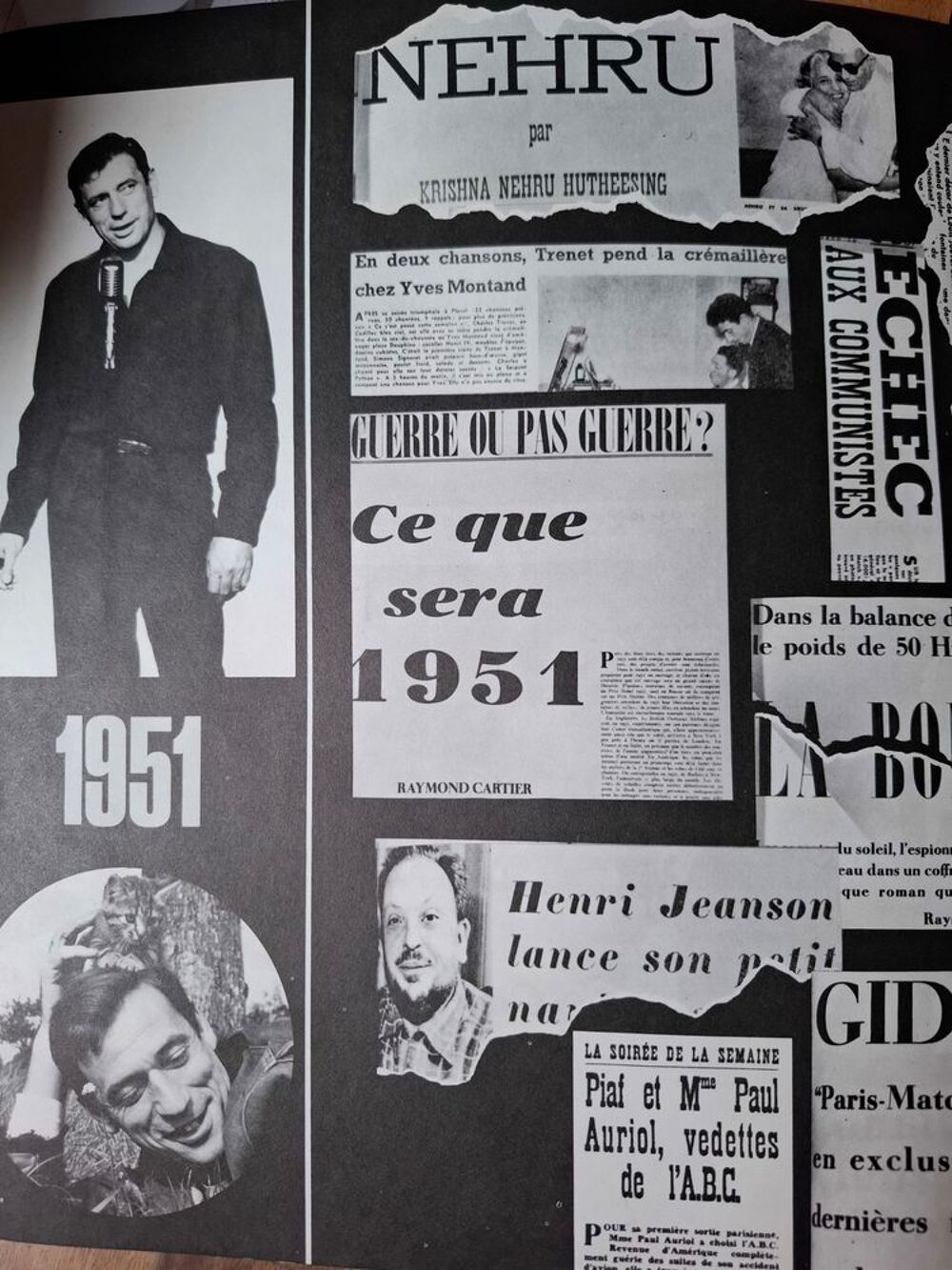 Livre ancien ( YVES MONTAND) 