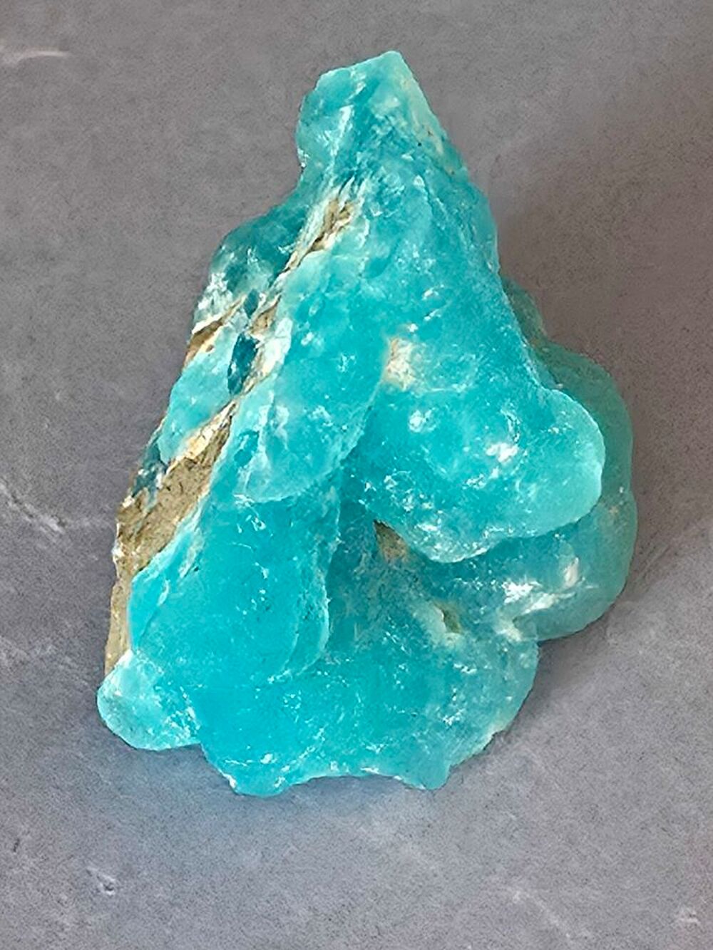 H&eacute;mimorphite Bleue Cristallis&eacute;e Katanga RDC-Min&eacute;ral Brut Collection 10g 