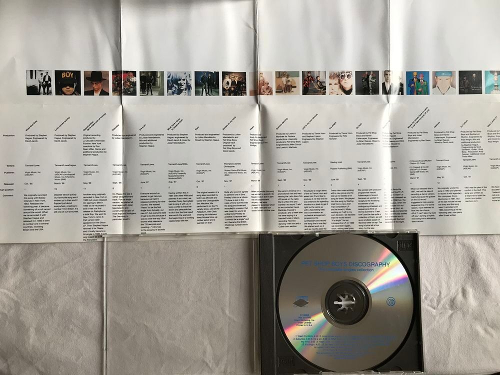 CD Pet Shop Boys Discography (Compl&egrave;te Singles Collection) CD et vinyles