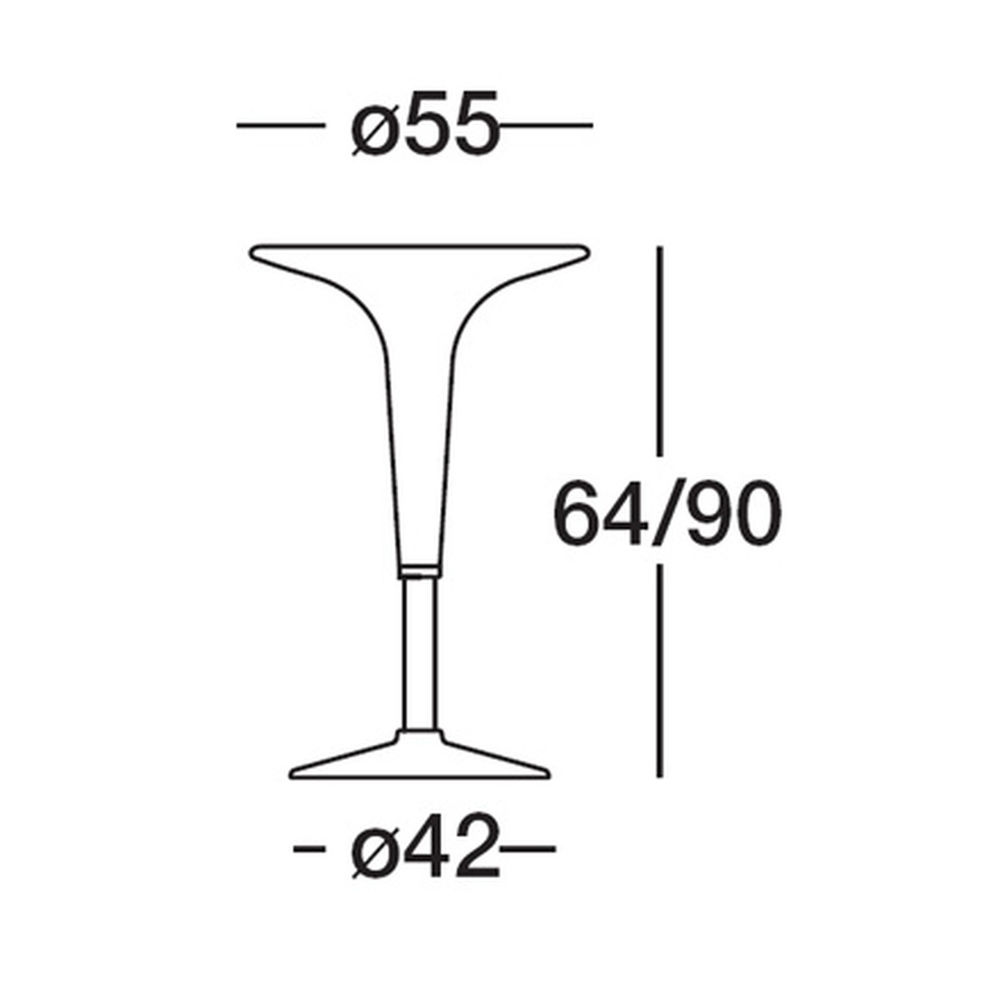 El&eacute;gant tabouret et table de bar Bombo de Magis Meubles
