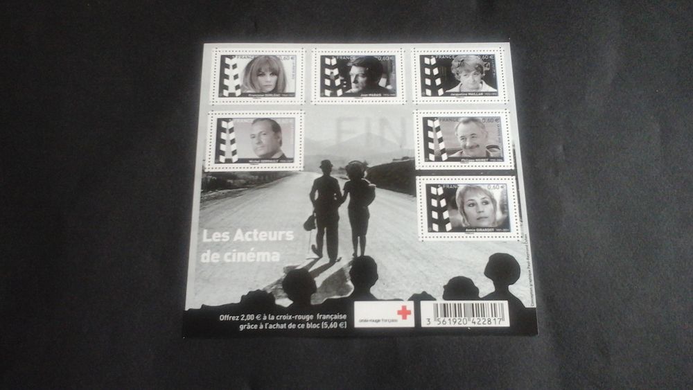 Timbres de France grands noms du cin&eacute;ma fran&ccedil;ais 