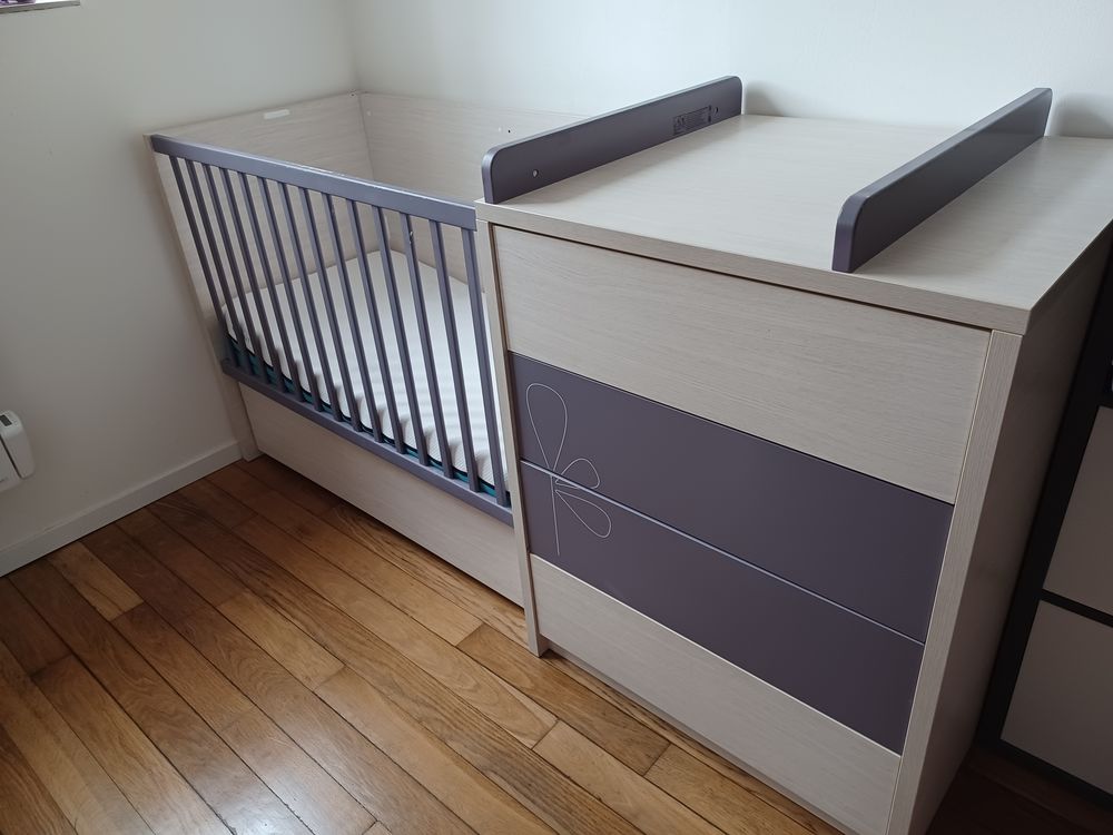 Lit b&eacute;b&eacute; &eacute;volutif Sauthon Meubles