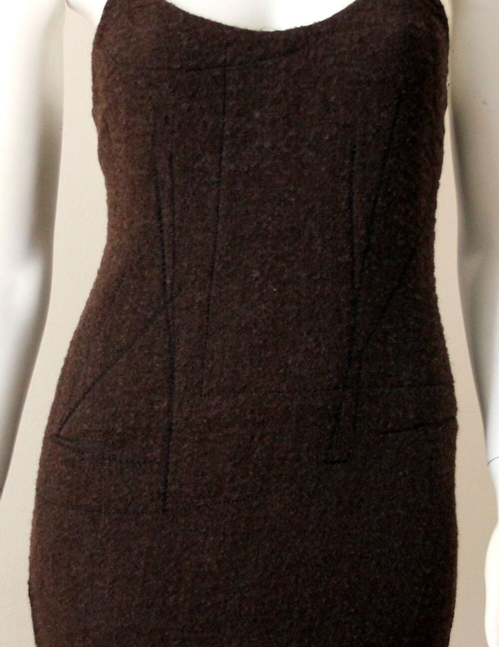 Robe maille dos lac&eacute; FENDI T.M Vêtements