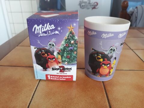 Verre Milka Angry bird Marques publicitaire Nutella chocolat 2 F�ves (57)