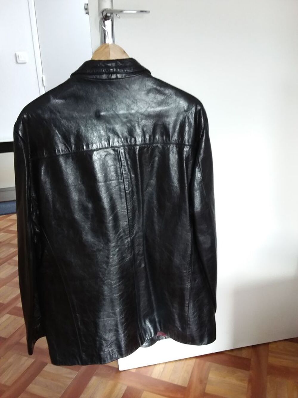 Veste REDSKINS en cuir buffle noir Vêtements