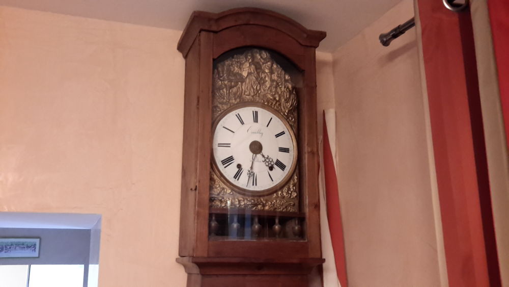 horloge ancienne Comtoise 
m&eacute;canisme r&eacute;usin&eacute; Meubles