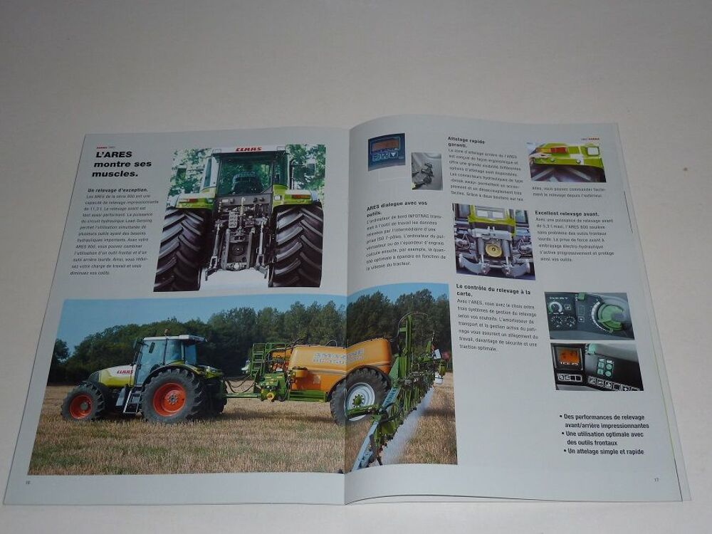 Prospectus d&eacute;pliant tracteur CLAAS 816. 826. 836 
