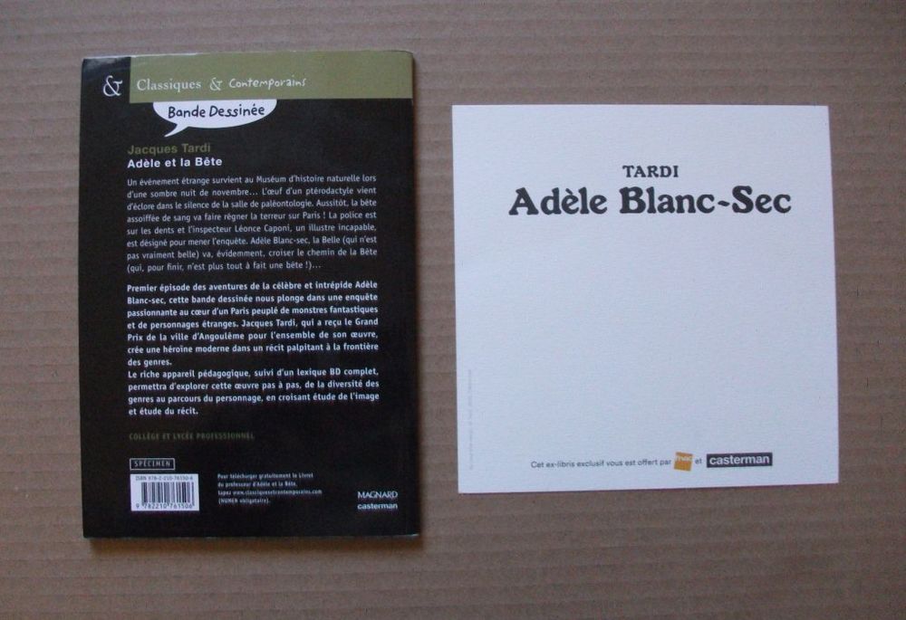 LOT Ad&egrave;le Blanc-Sec Livres et BD