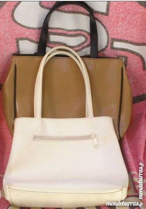 Lot de 2 sacs à mains (beige et marron clair) 15 Montauban (82)