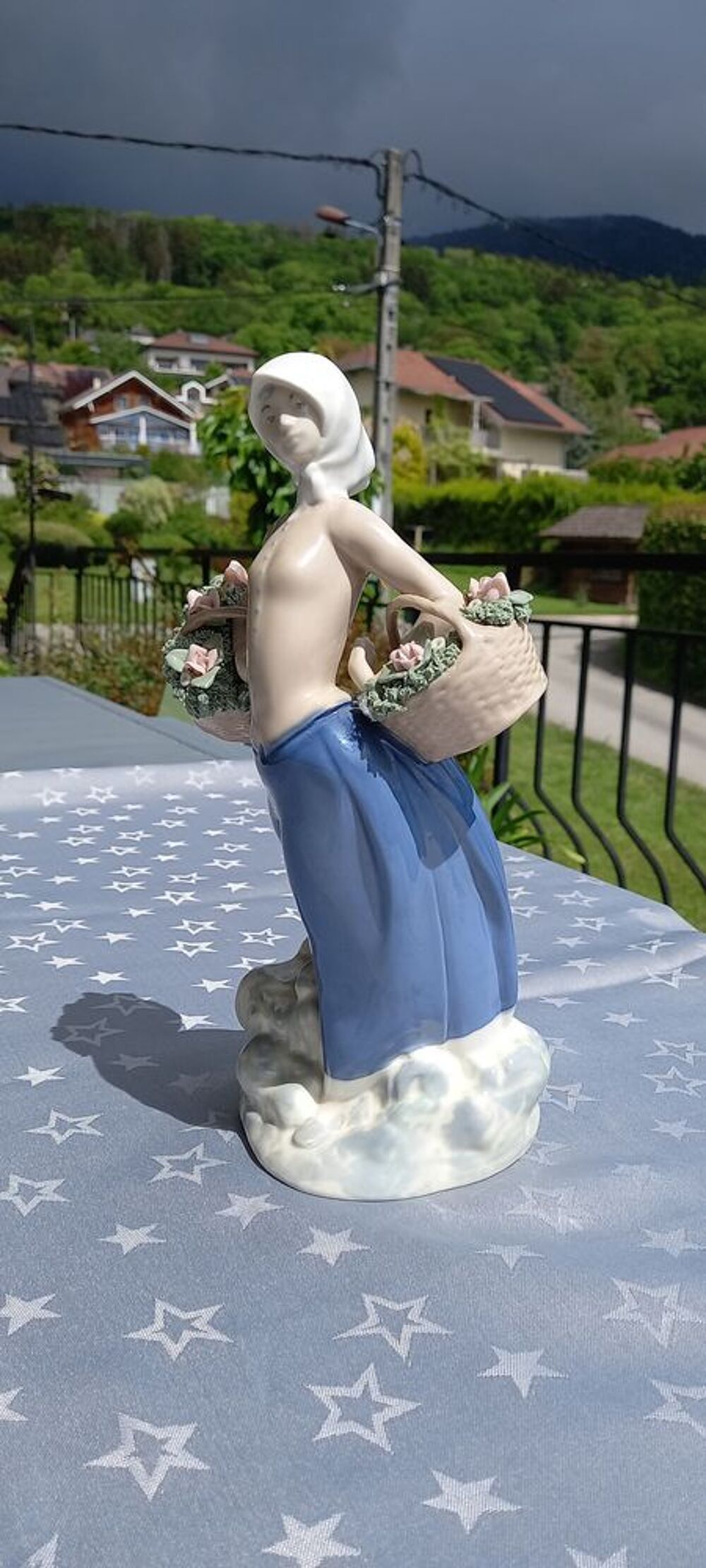 Grande Figurine Porcelaine Vintage - Rex Valencia Décoration