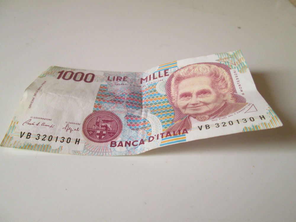 Monnaies &eacute;trang&egrave;res Lire ITALIENNES Billetterie