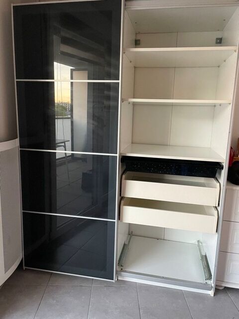 Armoire IKEA PAX portes coulissantes verre €  grand dressing 120 Montpellier (34)