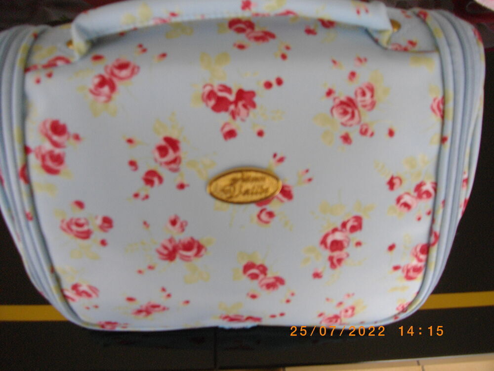 Trousse de toilette bleue Maroquinerie