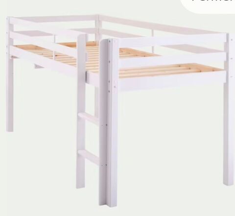 LIT CABANE MI HAUT 90*200 (1 PERSONNE) ALINEA. 
COMME NEUF. Villette (78)