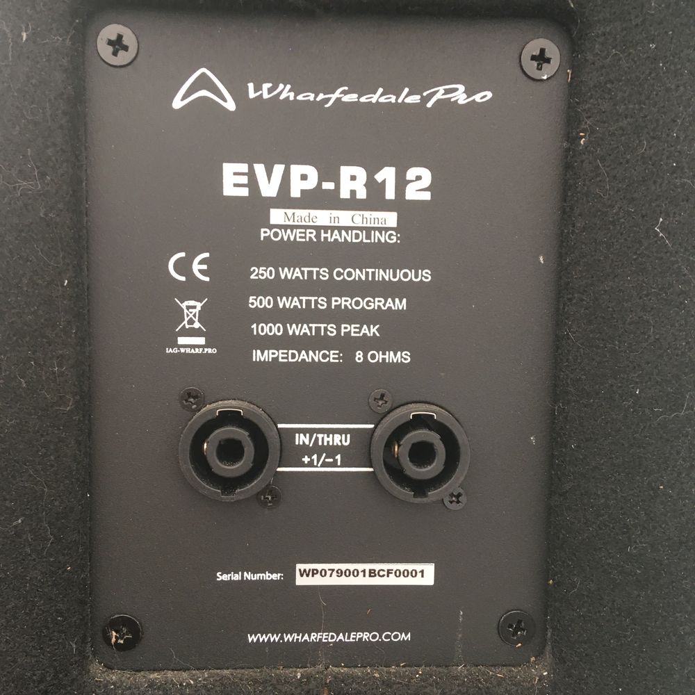 enceinte EVP 12R Wharfedale Pro Audio et hifi