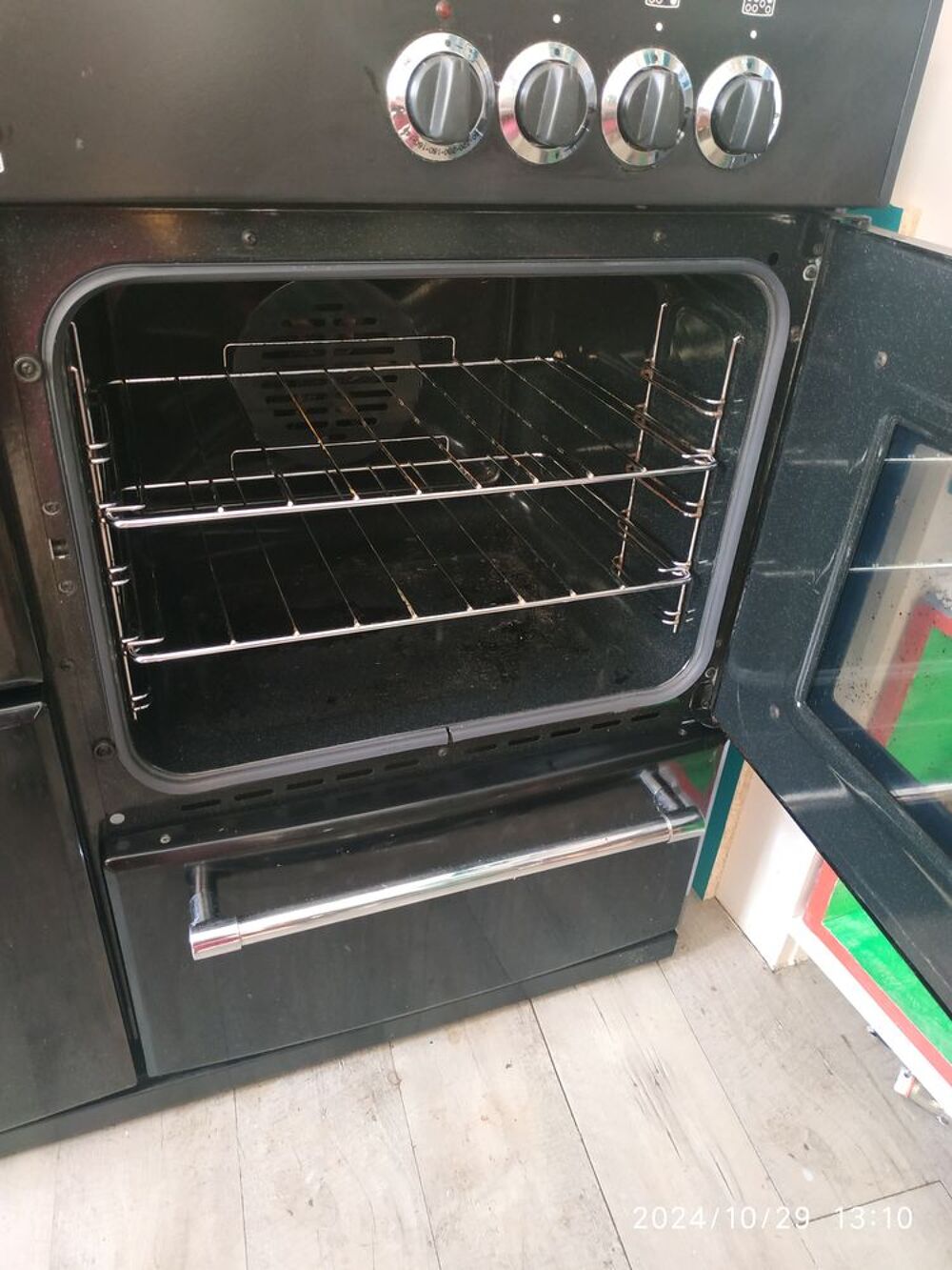 Cuisini&egrave;re Belling Classic - Gaz - Noire Electromnager