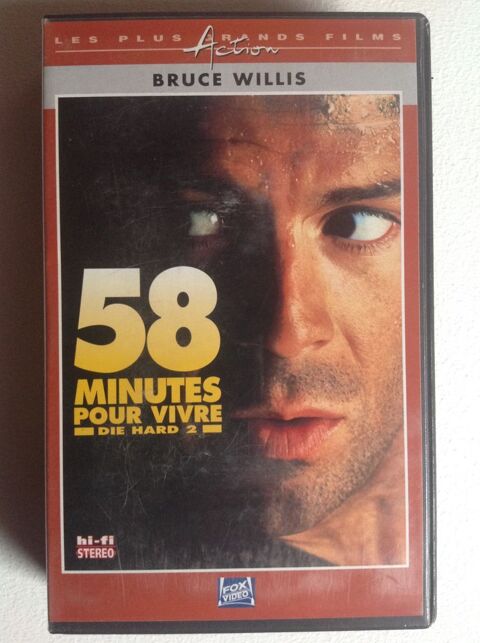 58 MINUTES POUR VIVRE DIE HARD 2 K7 ViDÉO EN TRES BON ETAT 2 Trégunc (29)