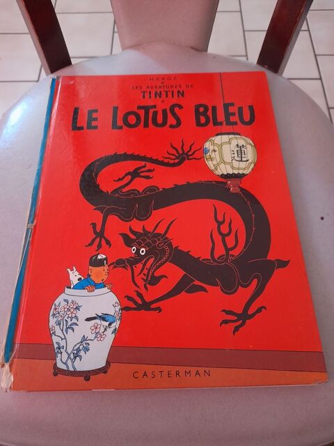 Album de tintin le lotus bleu de 1986 80 Marcigny (71)