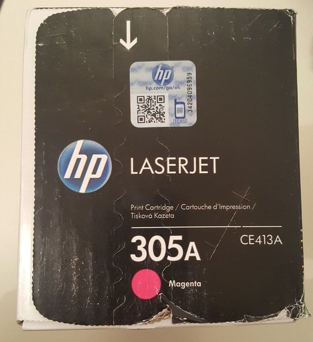 HP LaserJet 305A CE413A Magenta Cartouche Toner 300 400 mfp Matériel informatique
