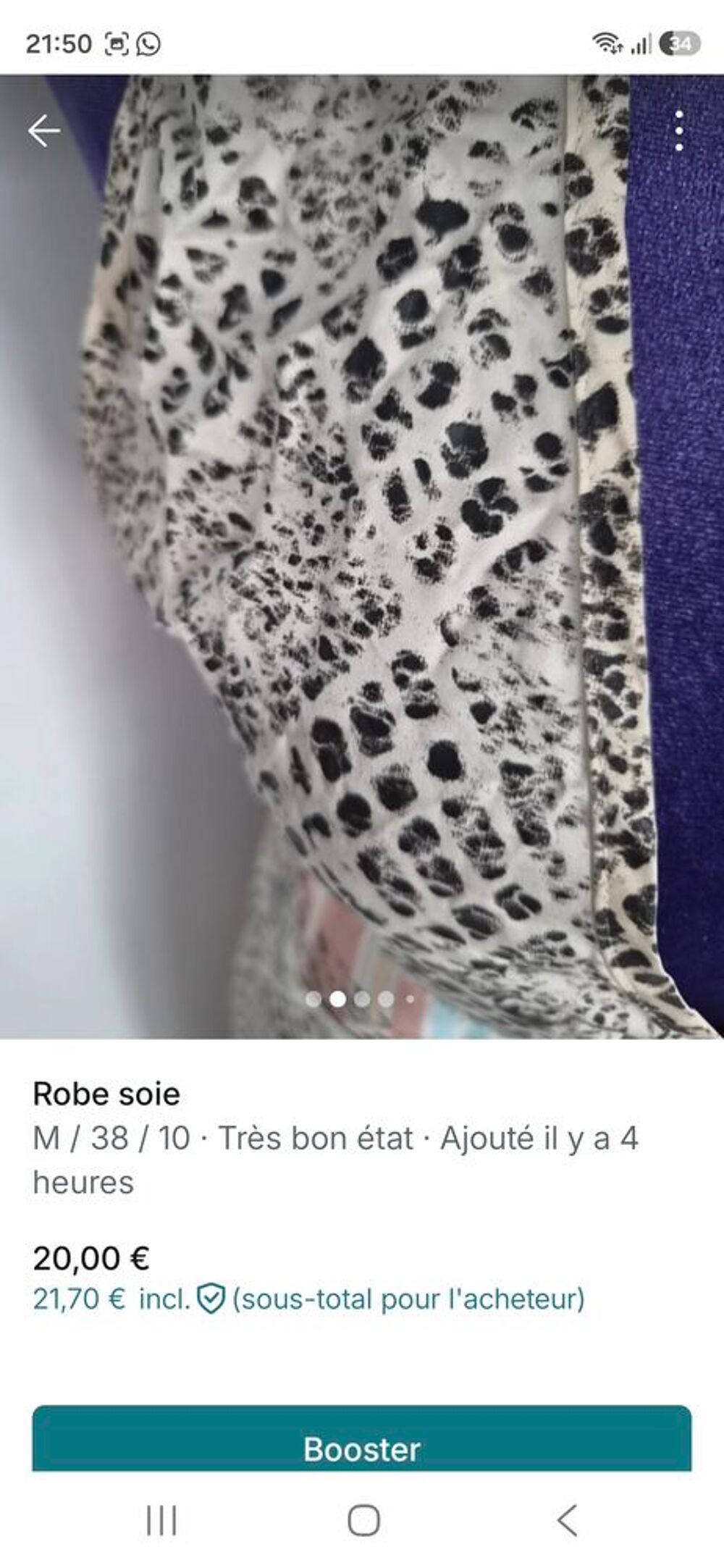 Robe soie tr&egrave;s bon &eacute;tat Vêtements