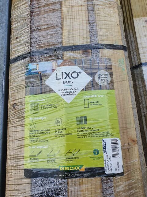 Lamelles Bois Neuves pour cl�ture rigide 1,50 m 75 Plou�r-sur-Rance (22)