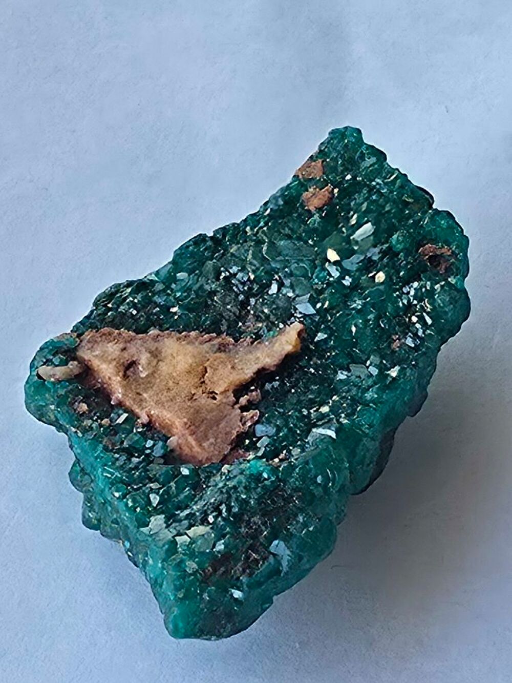 Magnifique Dioptase Vert Emeraude-Sp&eacute;cimen du Katanga 