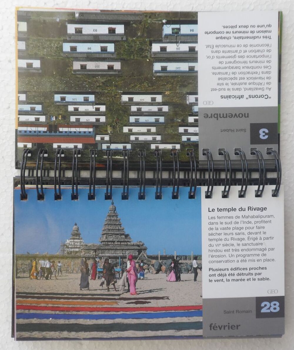 25 ans autour du monde 365 photos G&Eacute;O Fiches reli&eacute;es prot&eacute;g&eacute; Bricolage
