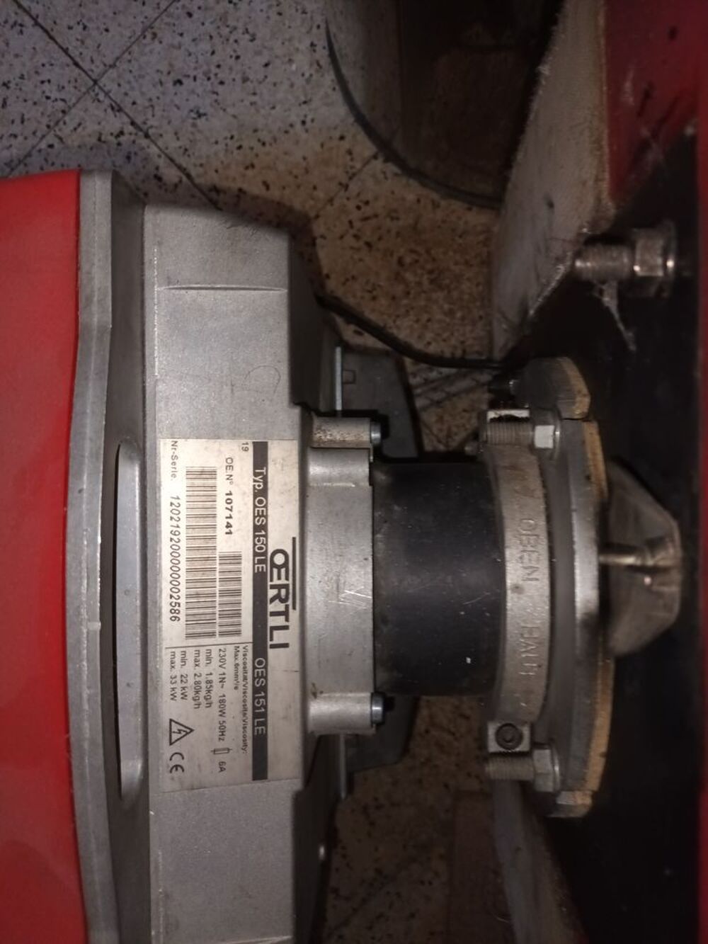BRULEUR FIOUL OERTLI Bricolage