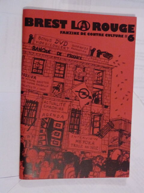 BREST LA ROUGE FANZINE DE CONTRE CULTURE N� 6 8 Brest (29)