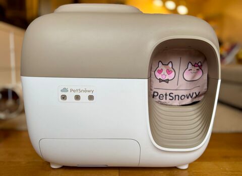 Petsnowy - Bac &agrave; liti&egrave;re autonettoyant SNOW + 50 Sacs &agrave; d&eacute;ch 229 92100 Boulogne-billancourt