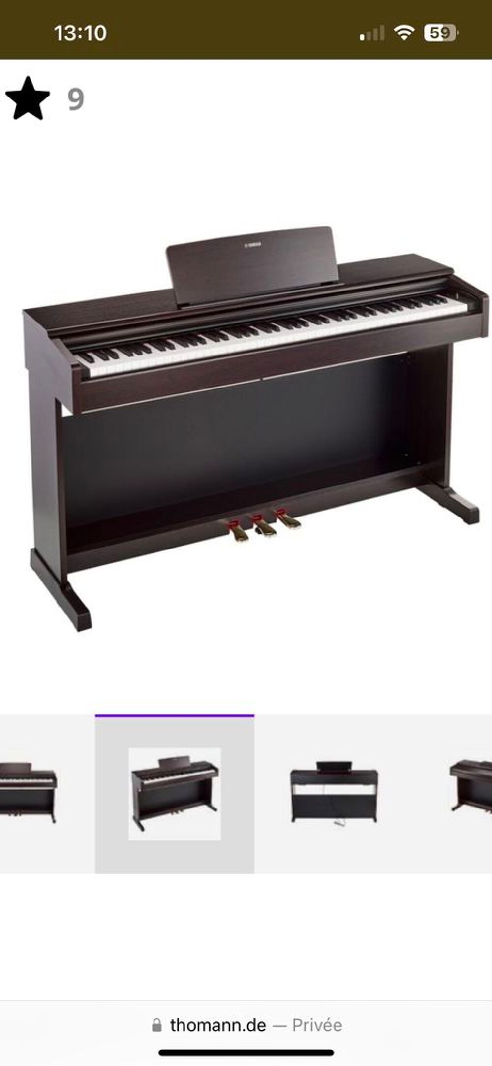 Piano yamaha Arius Meubles