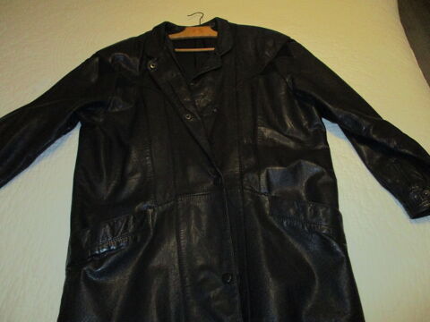 Veste 3/4 en cuir   chvre et croute de  veau   taille 44 - 60 Flac (16)