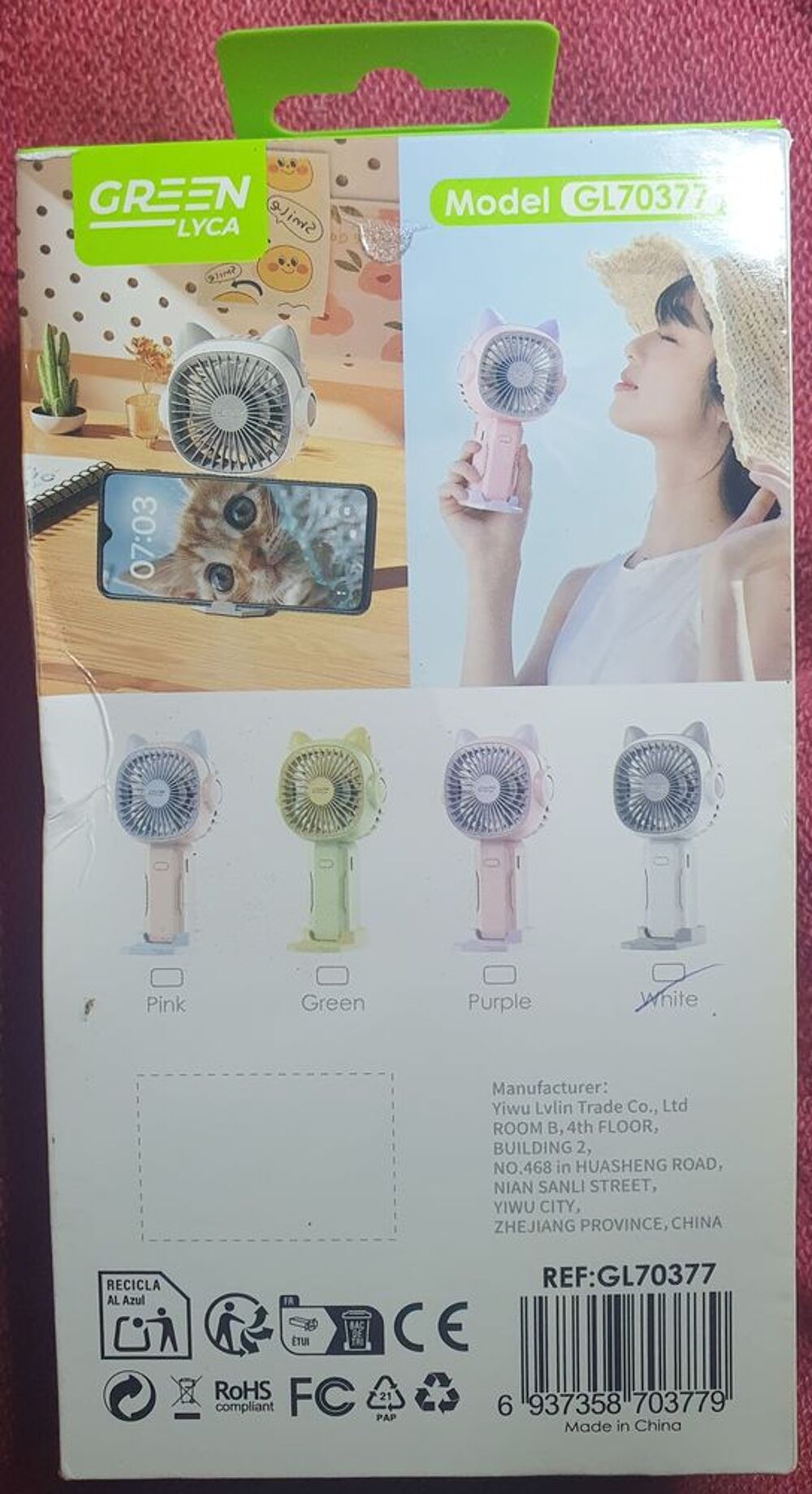 Mini ventilateur &agrave; main Electroménager