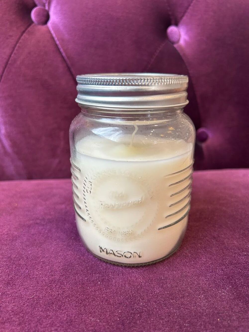 Bougie blanche 350 ml Décoration