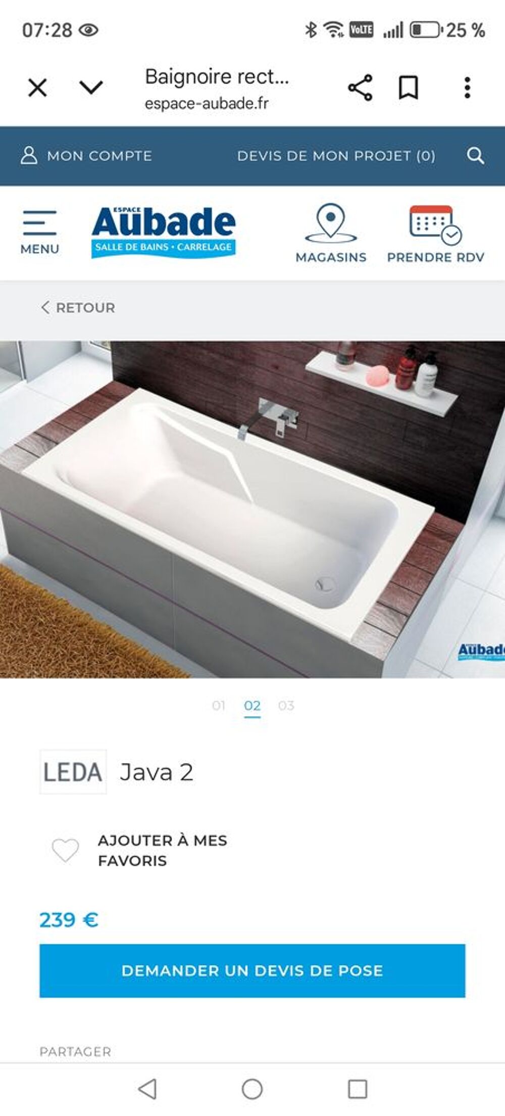 Baignoire neuve Meubles