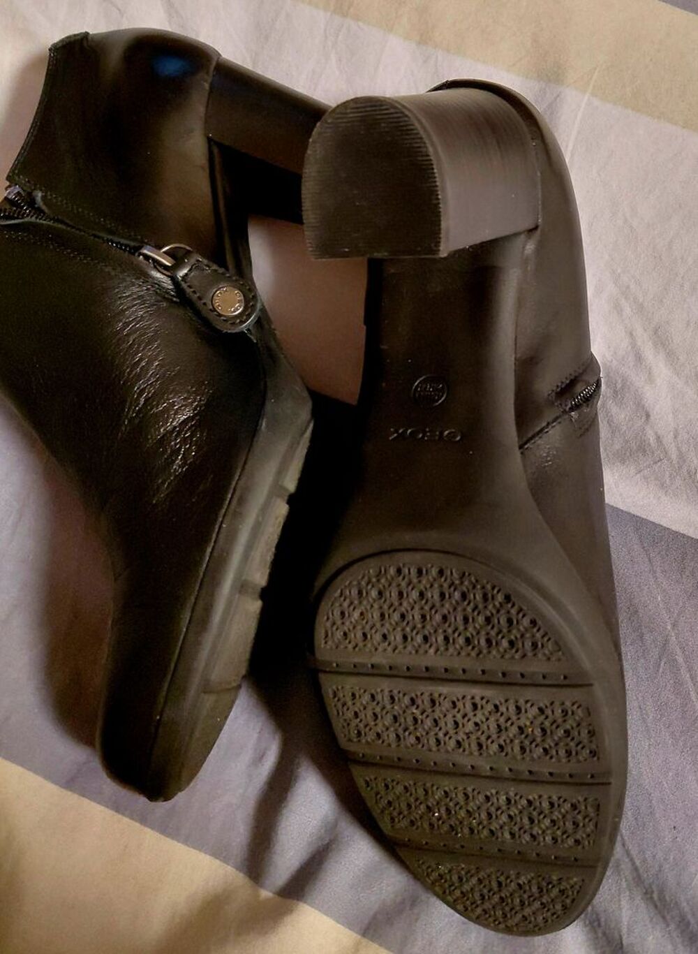 bottines g&eacute;ox p 40 cuir noir Chaussures