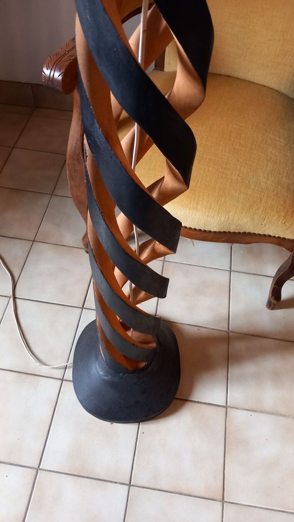 Pied de lampe en bois Décoration